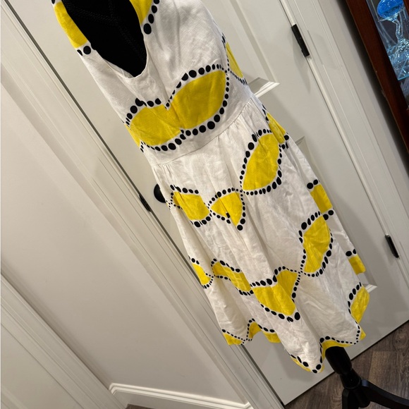 Cynthia Rowley White and Yellow Midi Dress - Picture 9 of 12